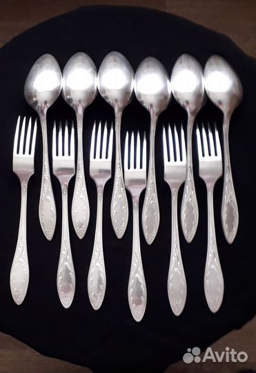 Набор столовых приборов Мельхиор СССР