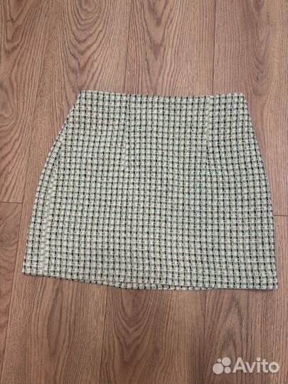 Твидовая юбка mango, m