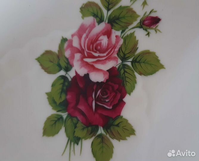 Блюдо рельефное, менажница/салатник Дулево СССР