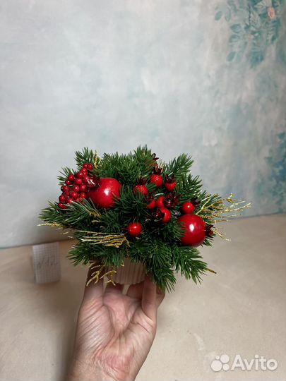 Новогодняя композиция на стол