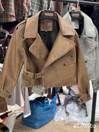 Кожаная куртка косуха 42 44 46