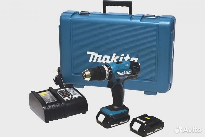 Дрель Makita аккумуляторная ударная DHP453SYE кейс