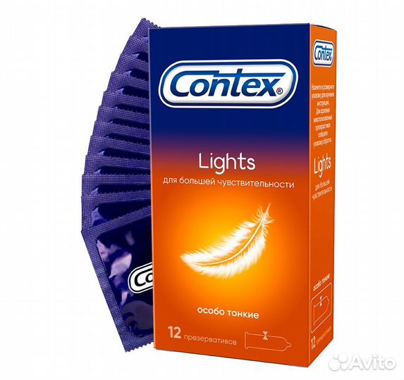 Презервативы contex Lights особо тонкие 12 шт