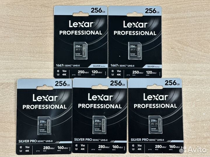 Lexar Professional 1667x sdxc 256GB UHS-II U3 V60
