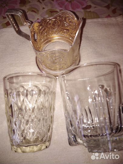 Стаканы,рюмки,подстаканник СССР