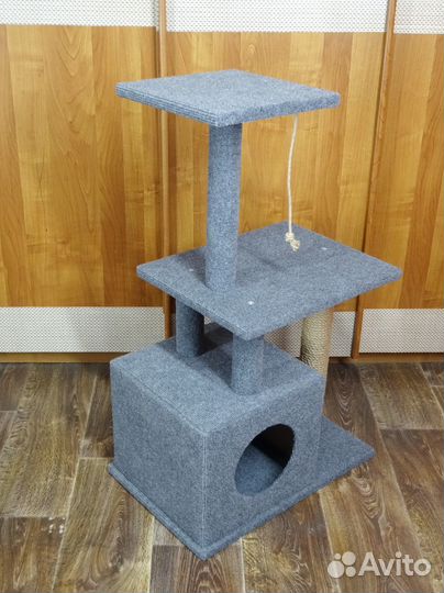 Когтеточка для кошки с домиком