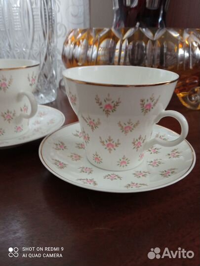 Чашки фарфоровые лфз периода СССР