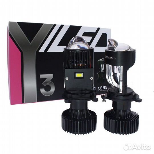 Светодиодные линзы мини Bi-Led Y3 H4 Матричные
