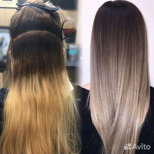 Окрашивание волос/Стрижка