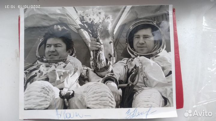 Космический сувенир конверт с автографом