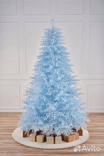 Ель искусственная литая голубая