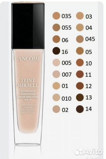 Тональный крем lancome teint miracle 010