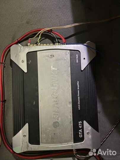 Усилитель blaupunkt GTA 475 + subwoofer + короб