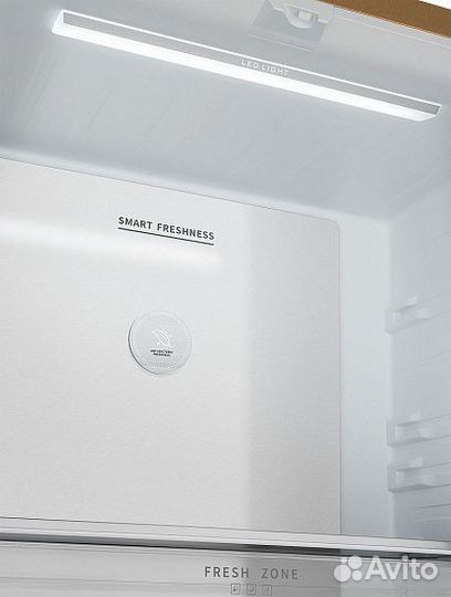 Холодильник weissgauff WCD 510 Built-in Inverter NoFrost Сhampagne Glass