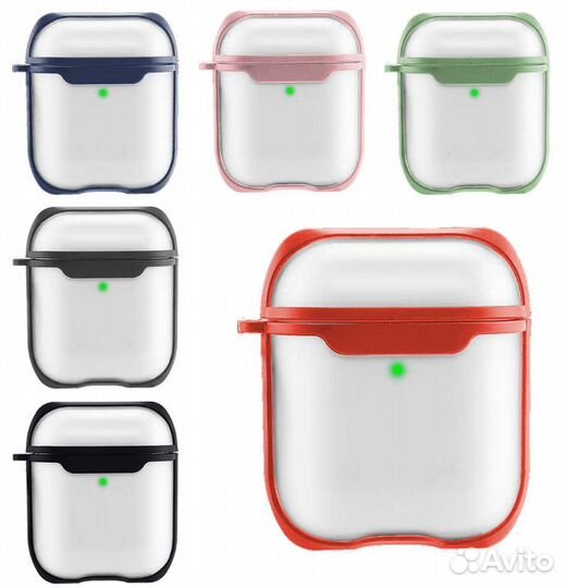 Чехлы для наушников Apple Air Pods 2 прозрачные