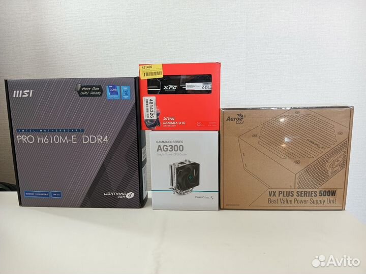 Комплект Core i3-12100F + MSI Pro H610M-E