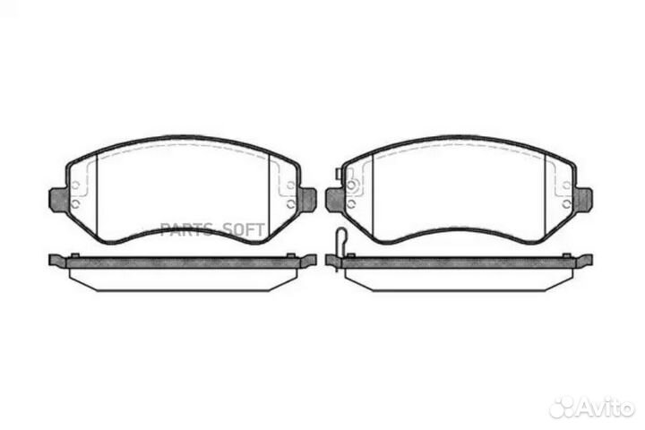 Remsa 080702 807 02 колодки дисковые п.\ Dodge Car