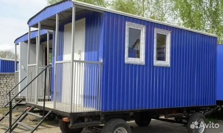 Строительный вагончик на шасси, (нш-06) 6*2,45 м