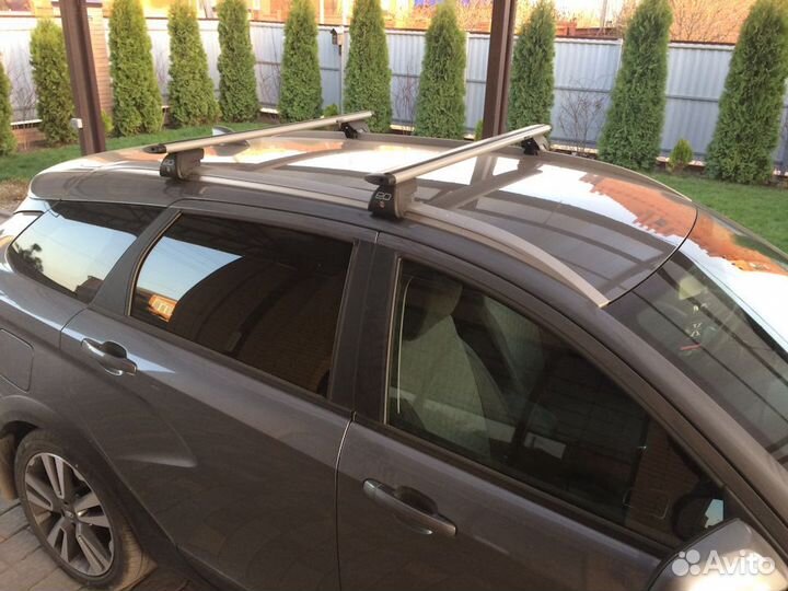 Поперечины ED серебристые крыло на LADA Vesta