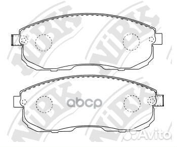Колодки тормозные дисковые перед PN2474 NiBK