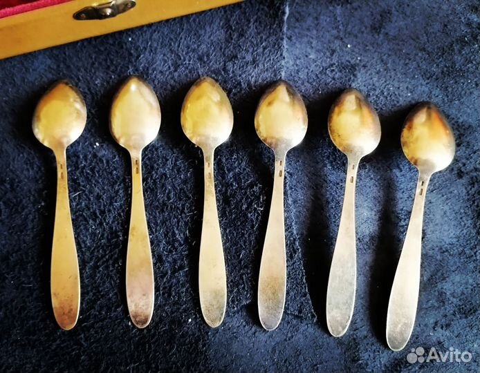 Серебряные ложки СССР с эмалью