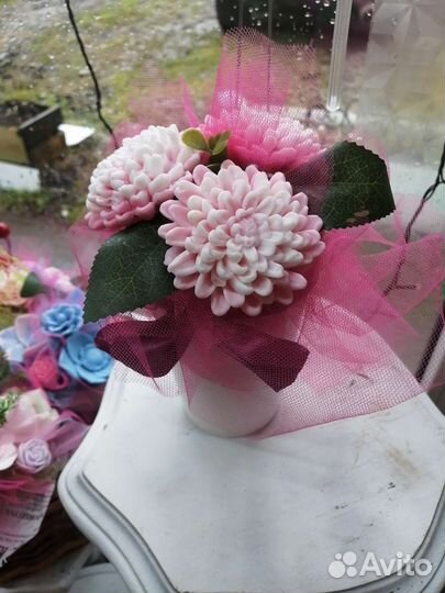 Букеты к 8 марта. Мыло ручной работы