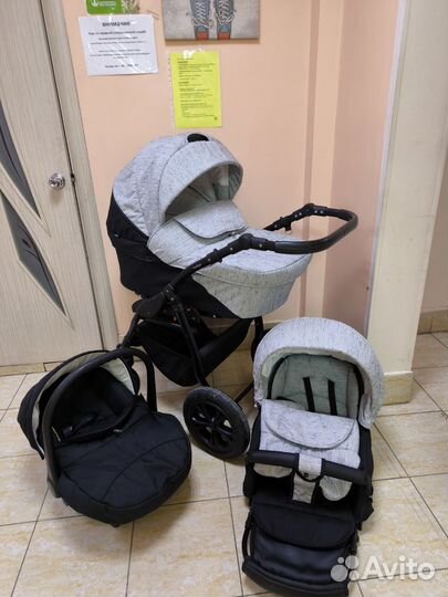 Коляска 3 в 1 indigo