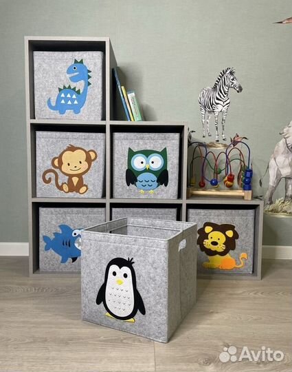 Корзина для игрушек войлок 25 на 25 см