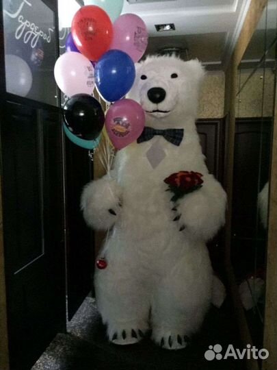 Белый мишка Тяпа