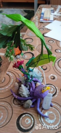 Осьминог с розой