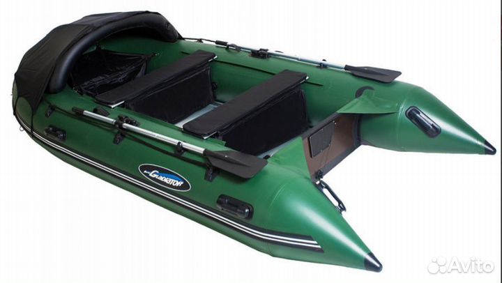 Надувная лодка gladiator C330AL зеленая