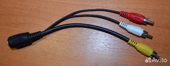 Переходник Розетка 6 pin (DIN 45322) на 3 RCA