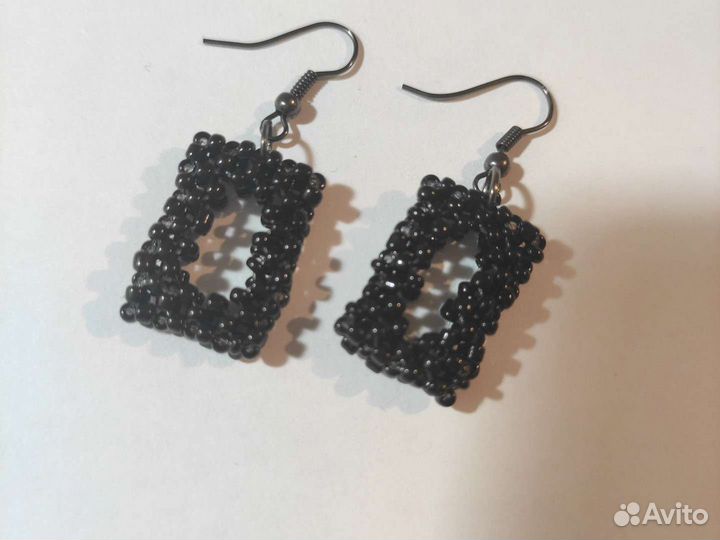 Серьги из бисера