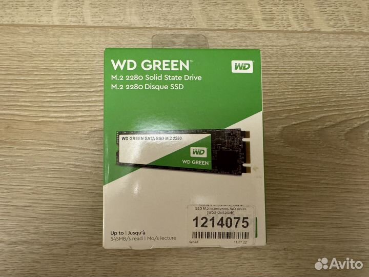 SSD диск Western Digital Green M.2 120Gb