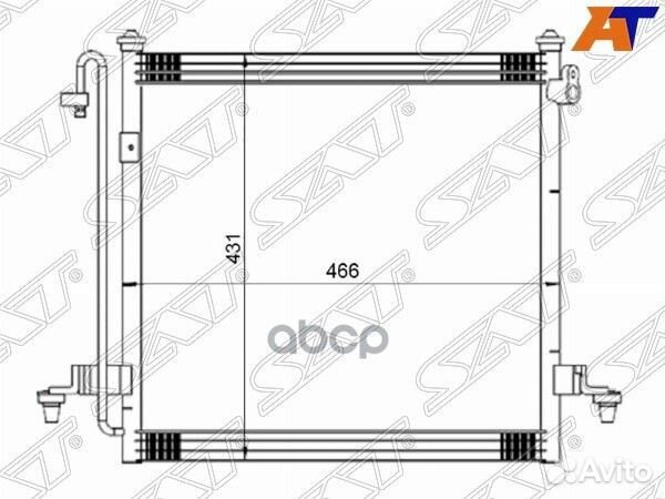 Радиатор кондиционера Mitsubishi L200 07-16 / T