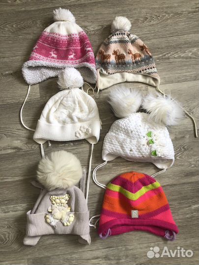 Шапка для девочки зимняя 1,2,3 года