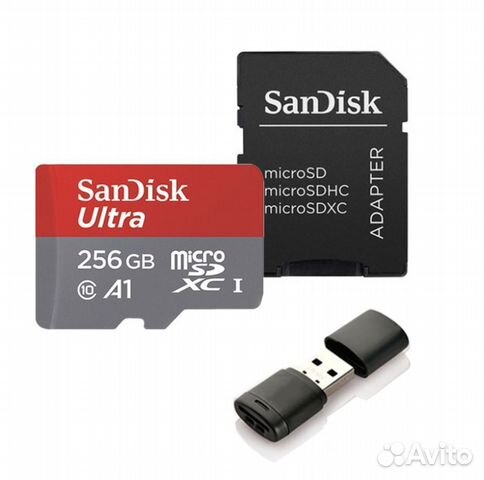 Карта Micro SD 256 GB SanDisk для фото видео A1 купить в Москве с ...