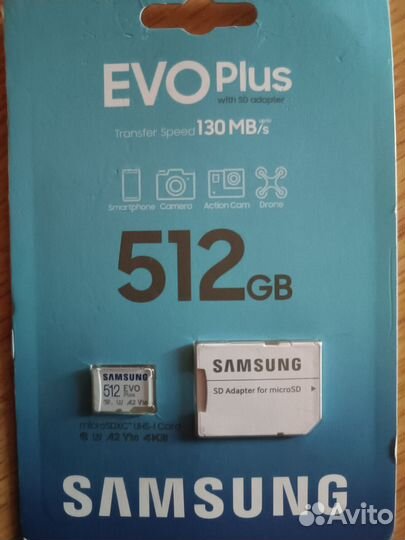 Карта памяти microsd 512gb samsung evo plus