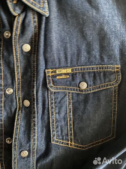 Джинсовая рубашка мужская Disel Italy р. 50-52