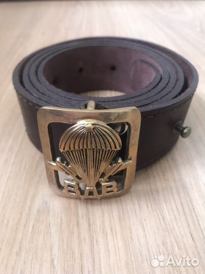 Ремень вдв кожаный с пряжкой вдв, Десант