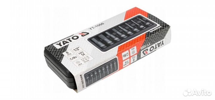 Набор торц. головок yato ударные 1/2