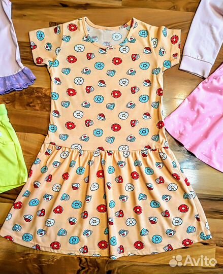 Пакет вещей и новые вещи р.116-122см