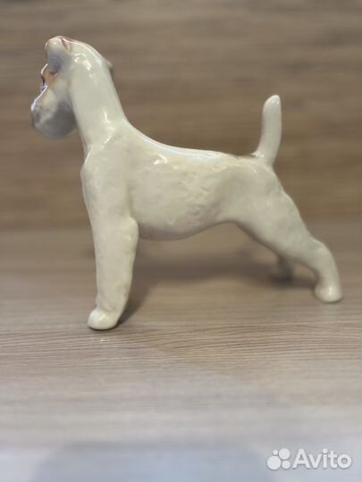 Фарфоровая статуэтка « Фокс-терьер» лфз СССР
