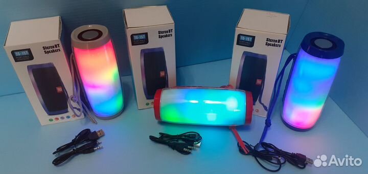 Блютуз колонка Рulse c эффектом пульсирующего дыма