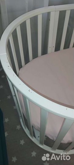 Детская кроватка трансформер 8 в 1 с маятником