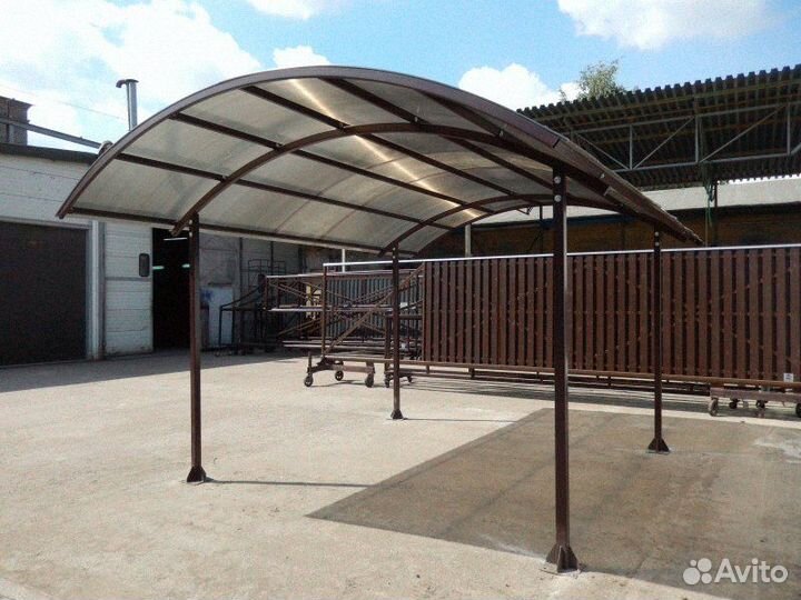 Навесы из сотового поликарбоната