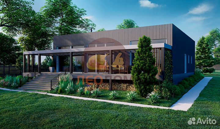 Каркасный дом в стиле Хай-тек под ключ