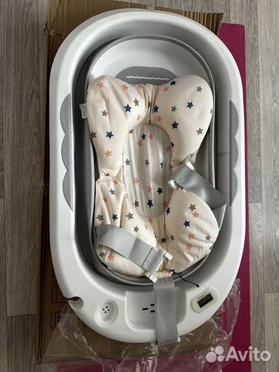 Ванночка для купания скадная с термометром