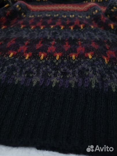 Шикарный винтажный свитер из мохера и акрила