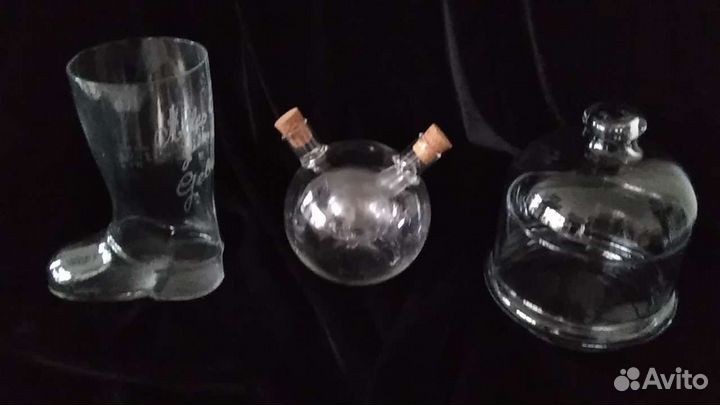 Стеклянная прозрачная посуда